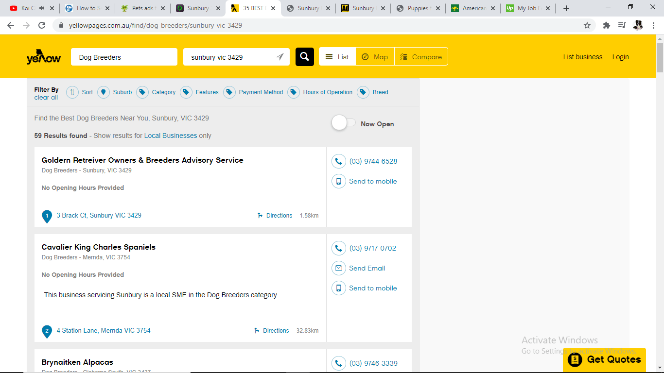Yellow pages